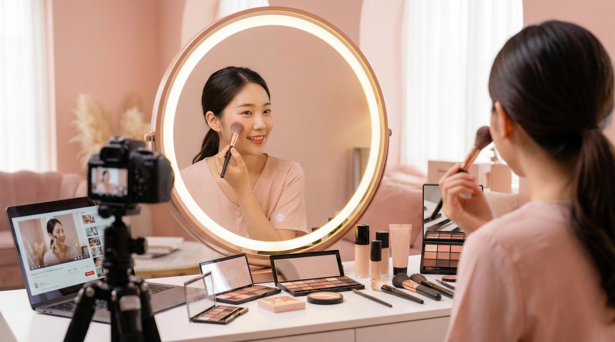 国产自拍美妆视频教程